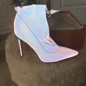 COPY - Simmi London Thigh high reflective boots